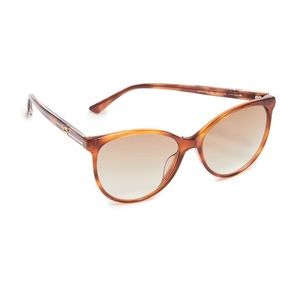 NEW Gucci Round Sunglasses in Blonde Havana